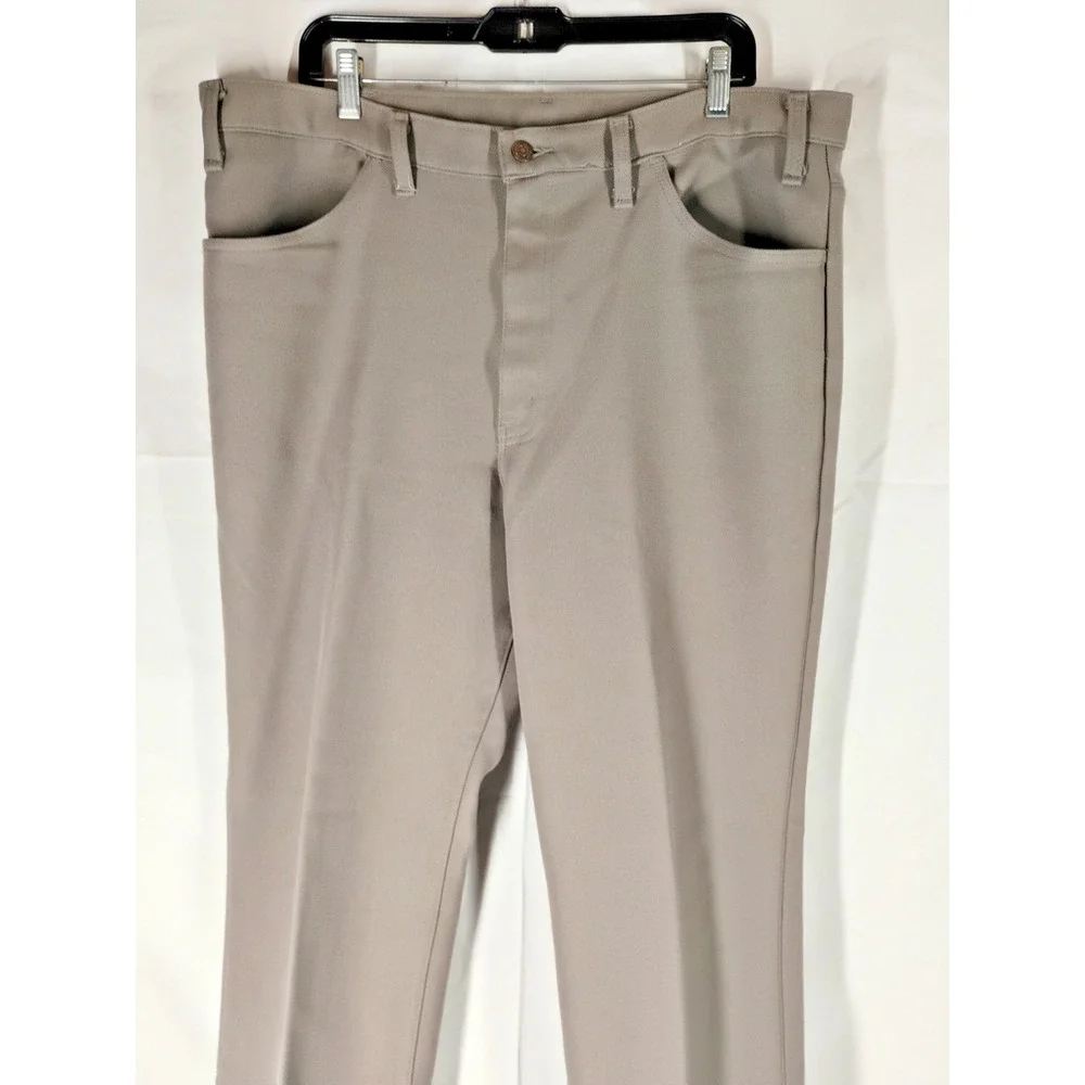 Vintage 1980s Levis Mens 40x32 (39x30) Black Gold Label Leisure Suit Dress Pants